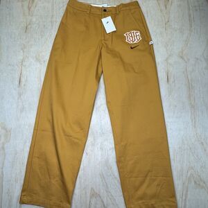 NEW Club America Nike Mens Soccer Unlined Chino Pants Brown Sz 36 FQ7826-712